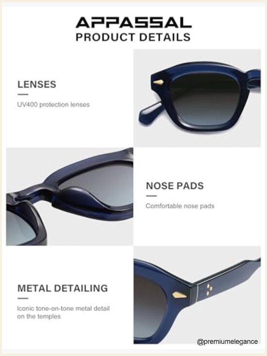Retro Square Sunglasses for Women Men Rectangle Sunnies